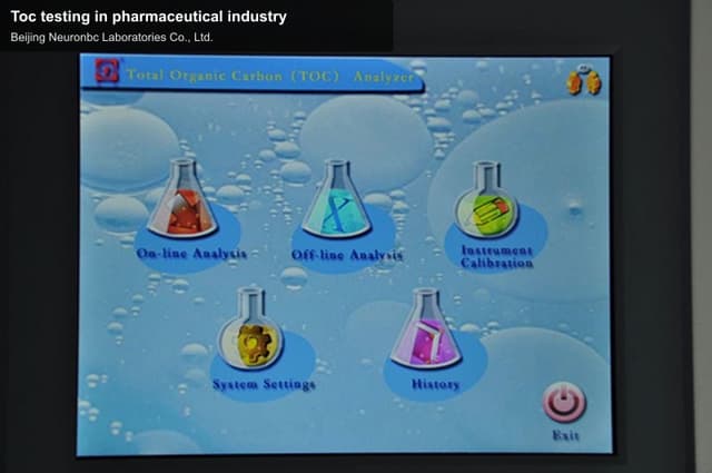 Toc testing in pharmaceutical industry