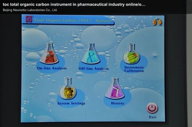 toc total organic carbon instrument in pharmaceutical industry online/offline