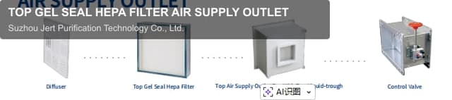 TOP GEL SEAL HEPA FILTER AIR SUPPLY OUTLET