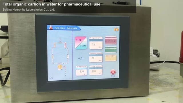 Total organic carbon in water for pharmaceutical use