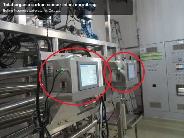 Total organic carbon sensor inline mornitring