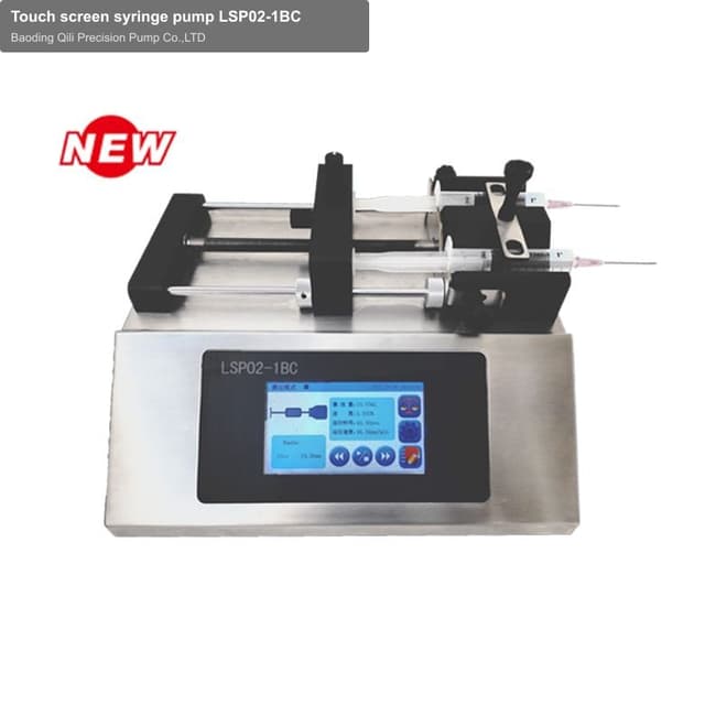 Touch screen syringe pump LSP02-1BC