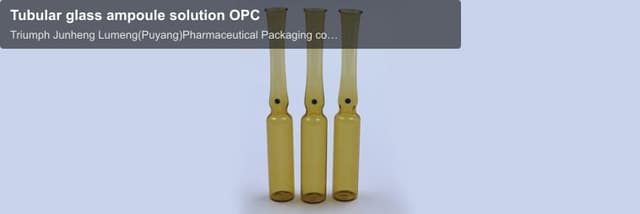 Tubular glass ampoule solution OPC