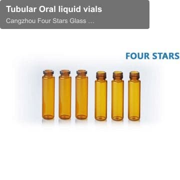 Tubular Oral liquid vials