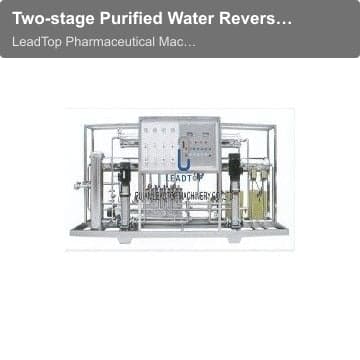 Two-stage Purified Water Reverse Osmosis Equipment