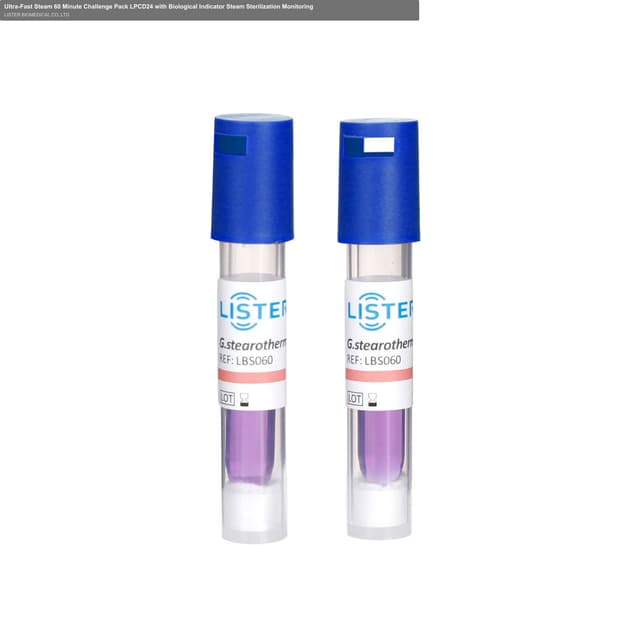 Ultra-Fast Steam 60 Minute Challenge Pack LPCD24 with Biological Indicator Steam Sterilization Monitoring