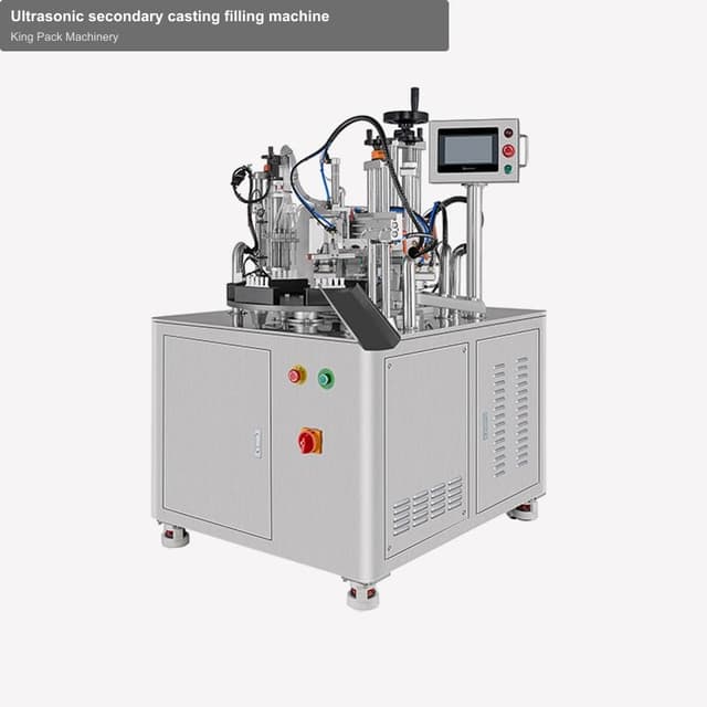 Ultrasonic secondary casting filling machine