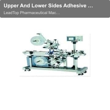 Upper And Lower Sides Adhesive Labeling Machine