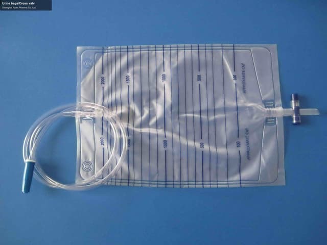 Urine bags/Cross valv