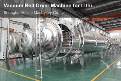 Vacuum Belt Dryer Machine for Lithium hydroxide &Fine and Specialty Chemicals Drying