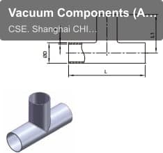Vacuum Components (A size) SCF EQUAL WELD TEE