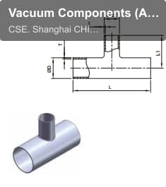 Vacuum Components (A size) SCF REDUCING TEE