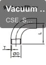 Vacuum Components (USA type) 45º 90º Long Elbow
