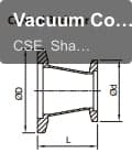 Vacuum Components (USA type) 45º Conical Reducer