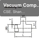 Vacuum Components (USA type) 45º Reducing Tee
