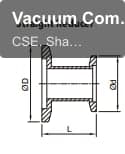 Vacuum Components (USA type) 45º Straight Reducer
