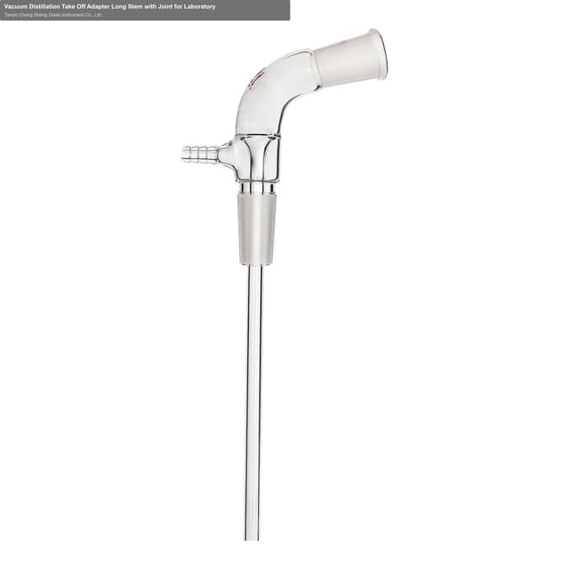Vacuum Distillation Take Off Adapter Long Stem with Joint for Laboratory