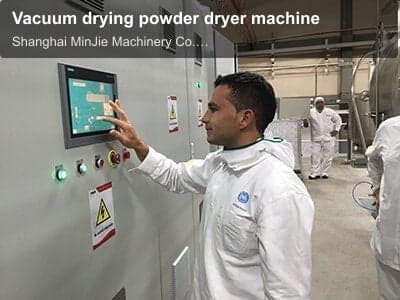 Vacuum drying powder dryer machine