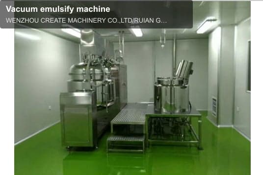 Vacuum emulsify machine