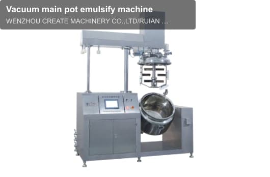 Vacuum main pot emulsify machine