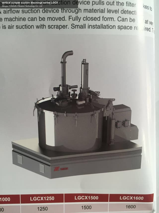 vertical scraper suction discharge series LGCX