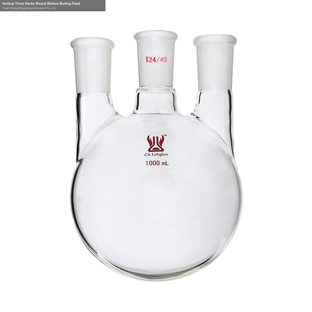 Vertical Three Necks Round Bottom Boiling Flask