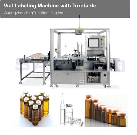 Vial Labeling Machine with Turntable