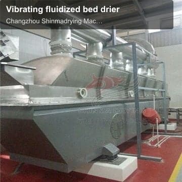Vibrating fluidized bed drier