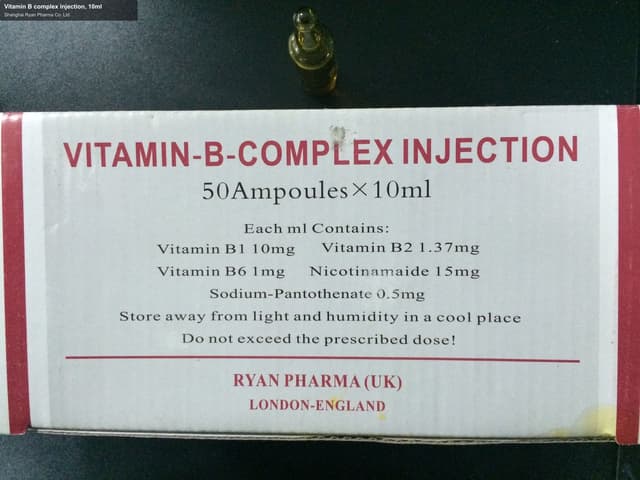 Vitamin B complex injection, 10ml