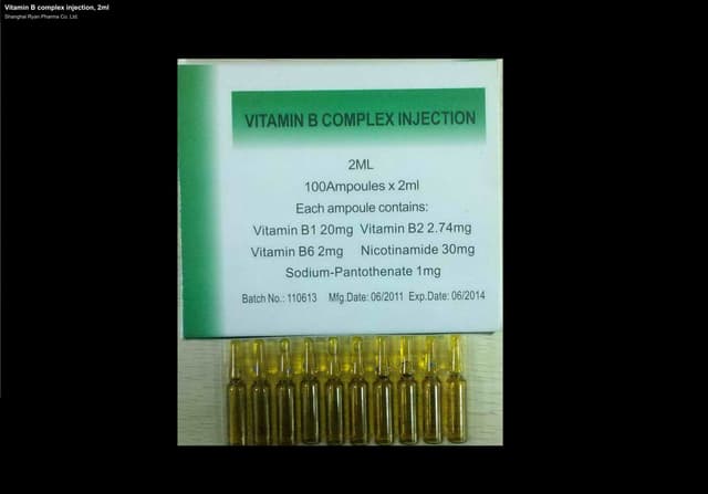 Vitamin B complex injection, 2ml