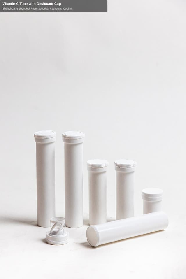 Vitamin C Tube with Desiccant Cap