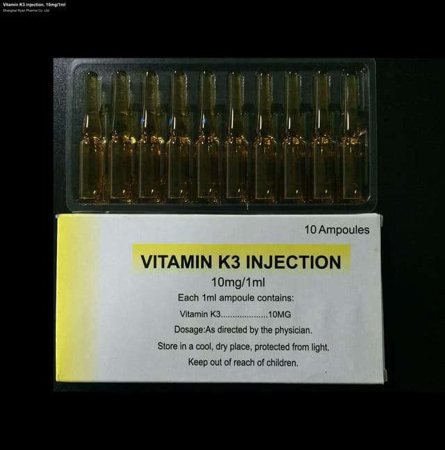 Vitamin K3 injection, 10mg/1ml
