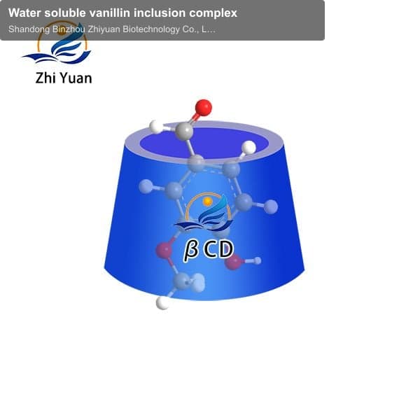 Water soluble vanillin inclusion complex