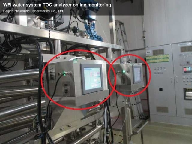 WFI water system TOC analyzer online monitoring