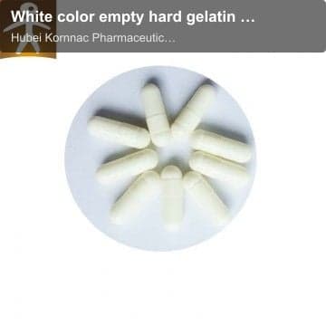 White color empty hard gelatin capsules
