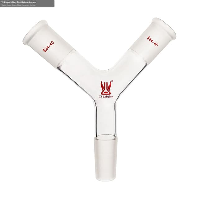 Y Shape 3-Way Distillation Adapter