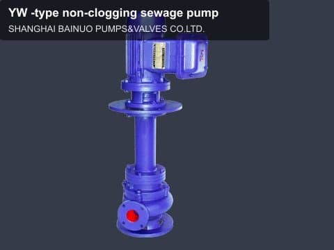 YW -type non-clogging sewage pump