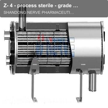 Z- 4 - process sterile - grade straight - through dual - tube plate heat exchanger