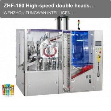 ZHF-160 High-speed double heads Tube Filler and Sealer