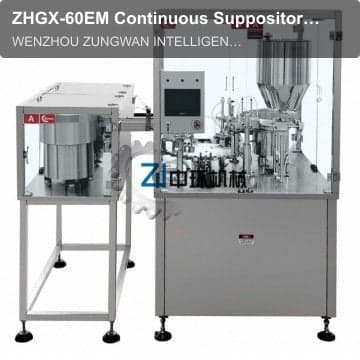 ZHGX-60EM Continuous Suppository Filling And Capping Machine