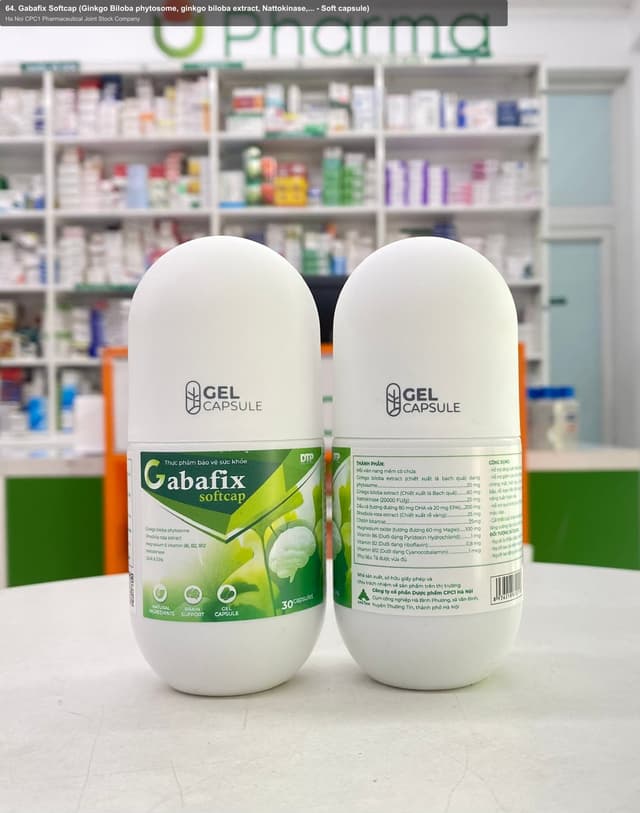 Ha Noi CPC1 Pharmaceutical Joint Stock Company sell "64. Gabafix Softcap (Ginkgo Biloba phytosome, ginkgo biloba extract, Nattokinase,... - Soft capsule)"