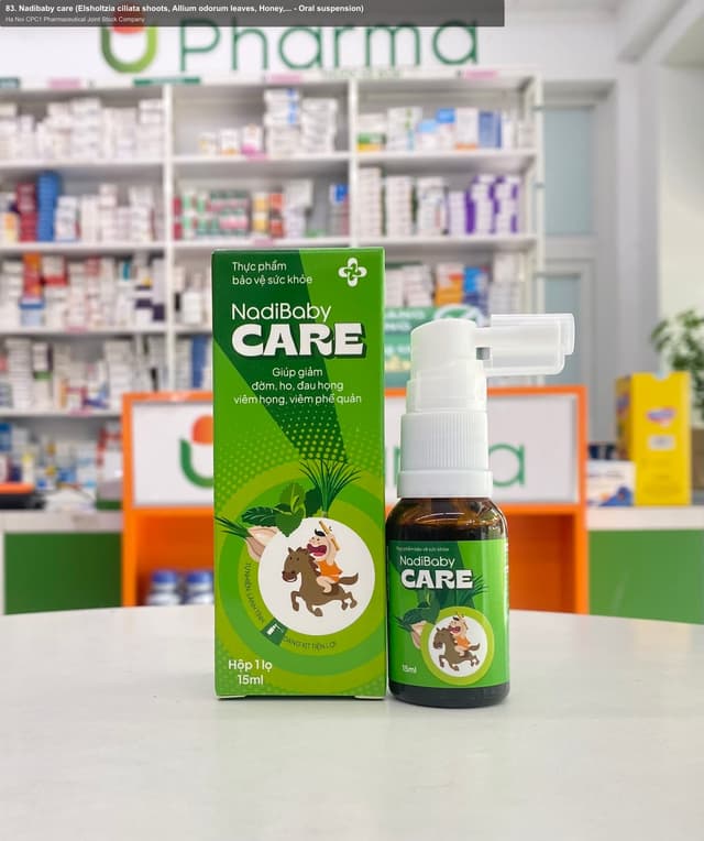 Ha Noi CPC1 Pharmaceutical Joint Stock Company sell "83. Nadibaby care (Elsholtzia ciliata shoots, Allium odorum leaves, Honey,... - Oral suspension)"