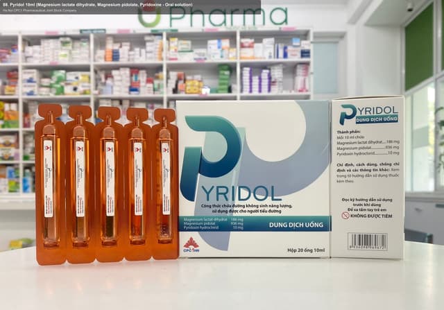Ha Noi CPC1 Pharmaceutical Joint Stock Company sell "88. Pyridol 10ml (Magnesium lactate dihydrate, Magnesium pidolate, Pyridoxine - Oral solution)"